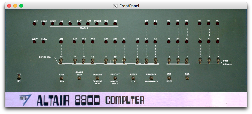 Altair 8080 Front Panel